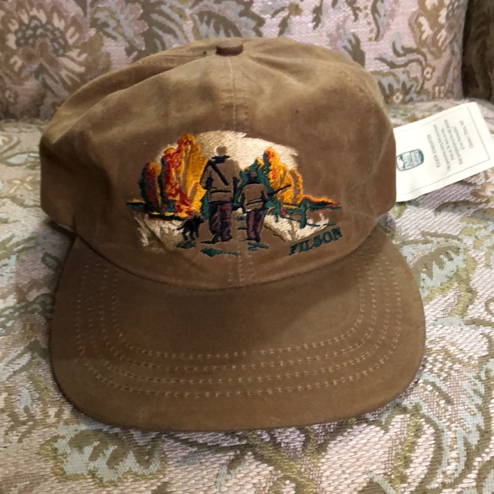 Upland embroidered tin cloth hat